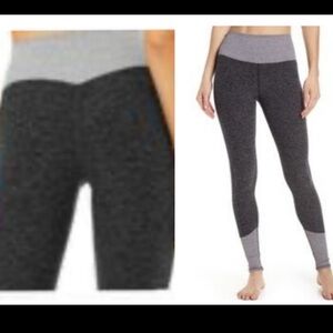 ALO Alosoft lounge leggings, full length S Colorblock Heathered 2 tone in EUC.